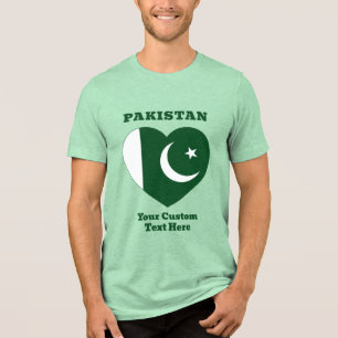 T-shirt En Tri-matière Texte personnalisé Pakistan