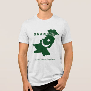 T-shirt En Tri-matière Texte personnalisé Pakistan