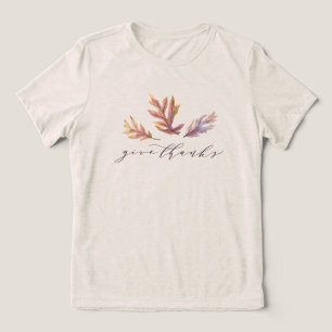 T-shirt En Tri-matière Thanksgiving grâces automne feuilles élégantes