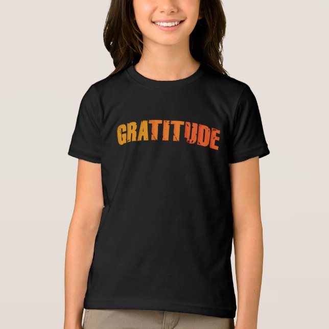 T-shirt En Tri-matière Thanksgiving Gratitude Famille Se Retrouver Matchi (Recto)