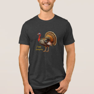 T-shirt En Tri-matière Thanksgiving Turquie T-shirt Tri-Bl homme