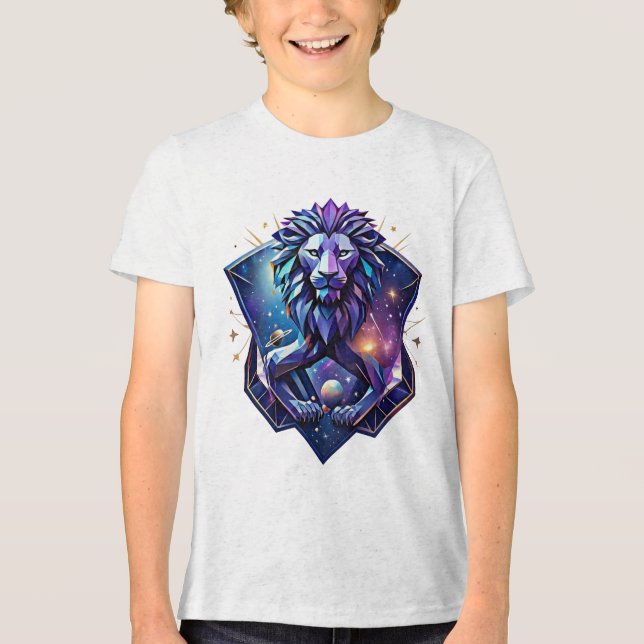 T-shirt En Tri-matière The Cosmic Geometric Lion (Recto)