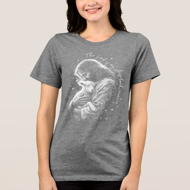 T-shirt En Tri-matière The Lord is my Shepard. Psalm 23. (Recto)