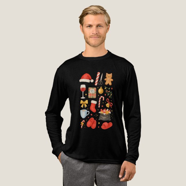 T-shirt En Tri-matière Thème de Noël  (Recto complet)