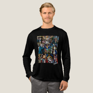 T-shirt En Tri-matière Thème de Noël charmant en verre artistique 