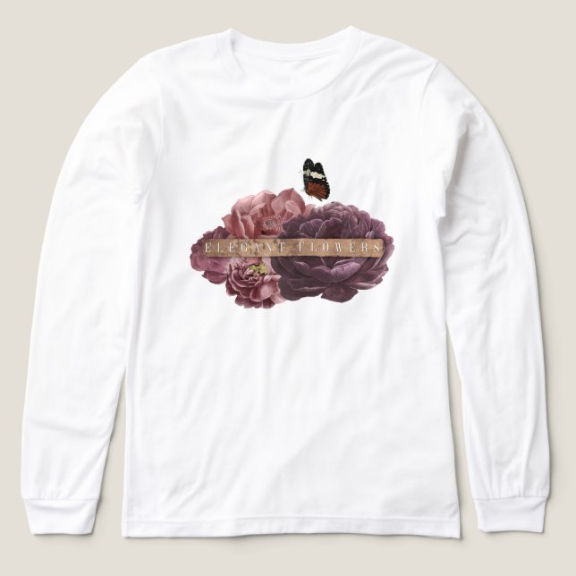 T-shirt En Tri-matière Thème Fleurs Élégantes (Motif recto)