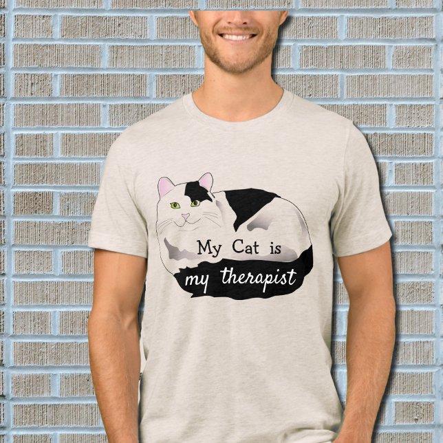 T-shirt En Tri-matière Thérapiste, chat - citation drôle (Créateur téléchargé)