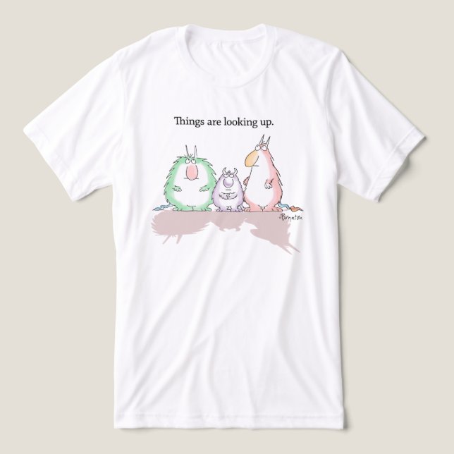 T-shirt En Tri-matière THINGS ARE LOOKING UP par Sandra Boynton (Design Recto)