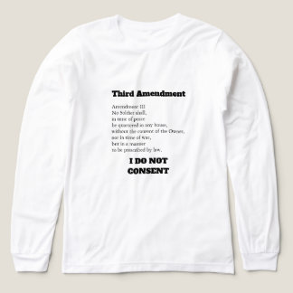T-shirt En Tri-matière Third Amendment Constitution Protest Consent