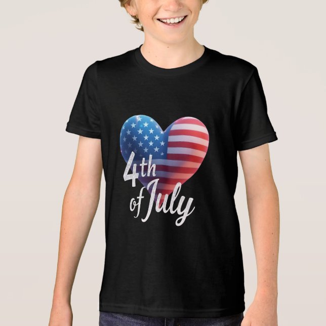 T-shirt En Tri-matière Threads de liberté : Gras American Pride Prints (Recto)