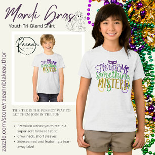 T-shirt En Tri-matière "Throw Me Something, Mister" Mardi Gras Jeunesse