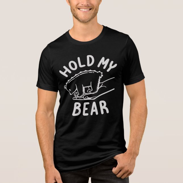 T-shirt En Tri-matière Tiens mon ours (Recto)