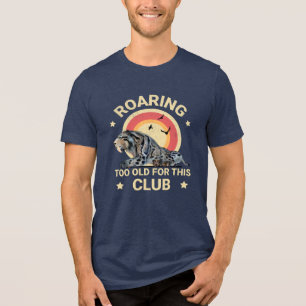 T-shirt En Tri-matière Tigre à dents de sabre drôle trop vieux humour de