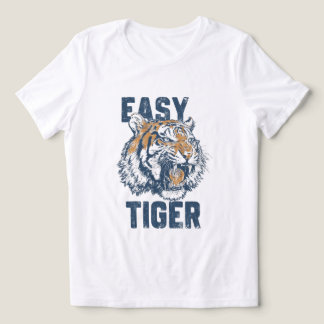 T-shirt En Tri-matière Tigre Facile Illustration Drolatique D'animal Sauv