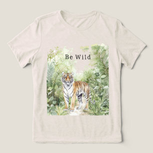 T-shirt En Tri-matière Tigre Jungle Sois Sauvage