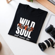 Tigre Sauvage Tigre Graphique Tee Motivationnelle