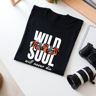 T-shirt En Tri-matière Tigre Sauvage Tigre Graphique Tee Motivationnelle
