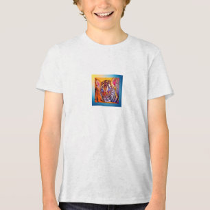 T-shirt En Tri-matière Tigreau aux yeux bleus bébé