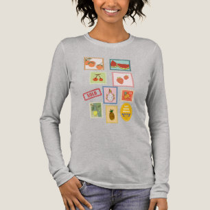 T-shirt En Tri-matière Timbres de fruits heureux intéressants