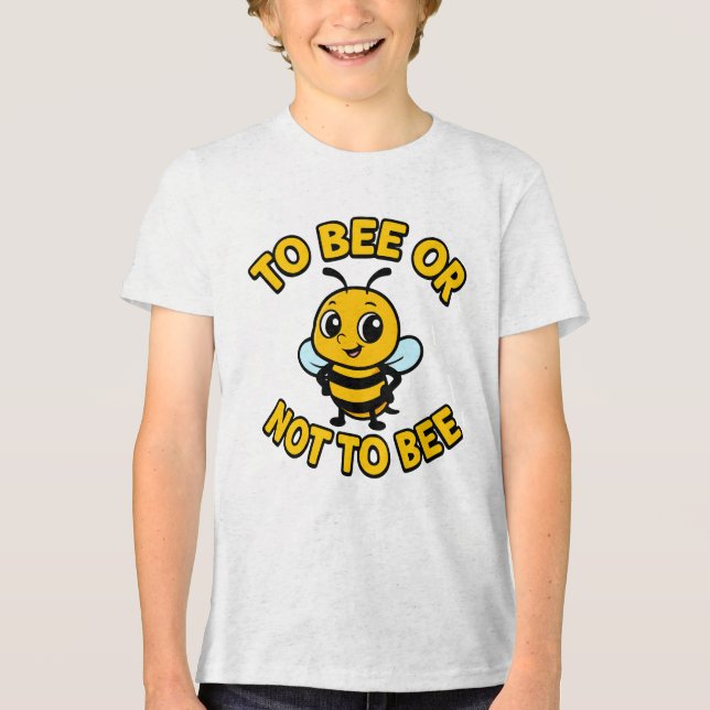 T-shirt En Tri-matière To bee or not to bee (Recto)
