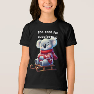 T-shirt En Tri-matière Too Cool for Eucalyptus | Funny Koala Kids T-Shirt