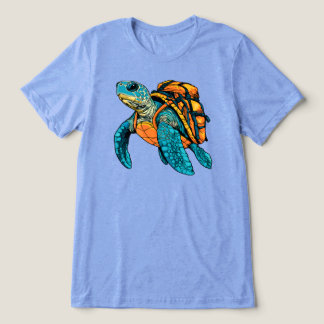 T-shirt En Tri-matière Tortue de mer backpacker
