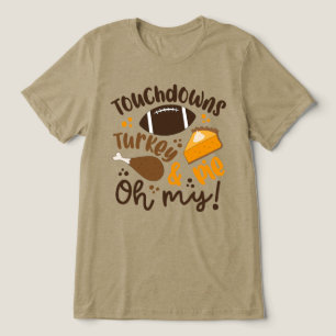 T-shirt En Tri-matière Touchdowns Turquie & tarte Oh, mon