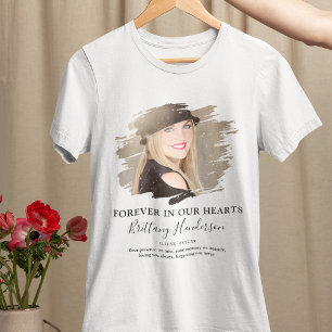 T-shirt En Tri-matière Toujours dans nos coeurs Mémorial photo