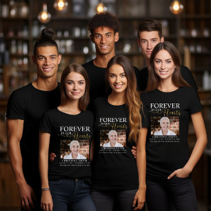 T-shirt En Tri-matière Toujours dans nos cœurs Photo de funérailles Mémor