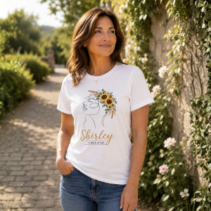 T-shirt En Tri-matière Tournesol personnalisé chrétien Mon Dieu, Votre Di