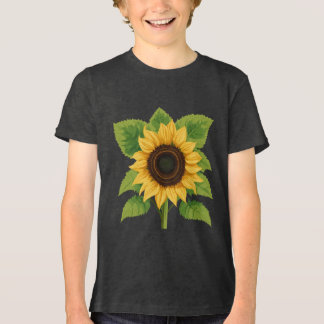 T-shirt En Tri-matière Tournesol & Soleil - Symbole de l'optimisme et de 