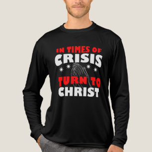 T-shirt En Tri-matière Tournez vers Jésus Christ notre seigneur et sauveu