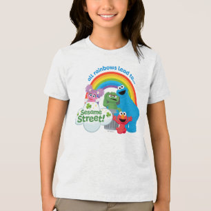 T-shirt En Tri-matière Tous les Rainbows mènent à Sesame Street
