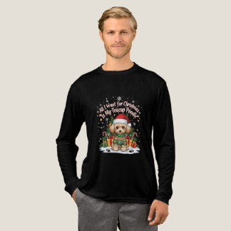 T-shirt En Tri-matière Tout ce que je veux pour Noël est mon Toy Poodle
