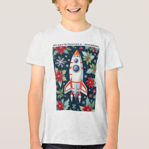 T-shirt En Tri-matière Tout ce que je veux pour Noël est plus Galaxies Ro