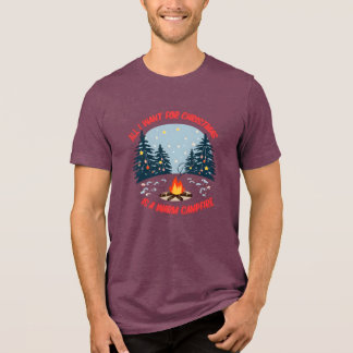 T-SHIRT EN TRI-MATIÈRE TOUT CE QUE JE VEUX POUR NOËL EST UNE CHEMISE À CA