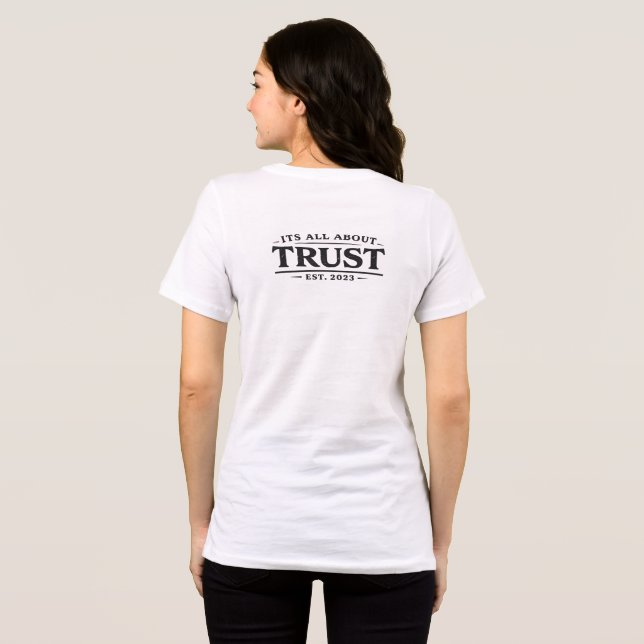 T-shirt En Tri-matière Tout est question de confiance (Verso intégral)