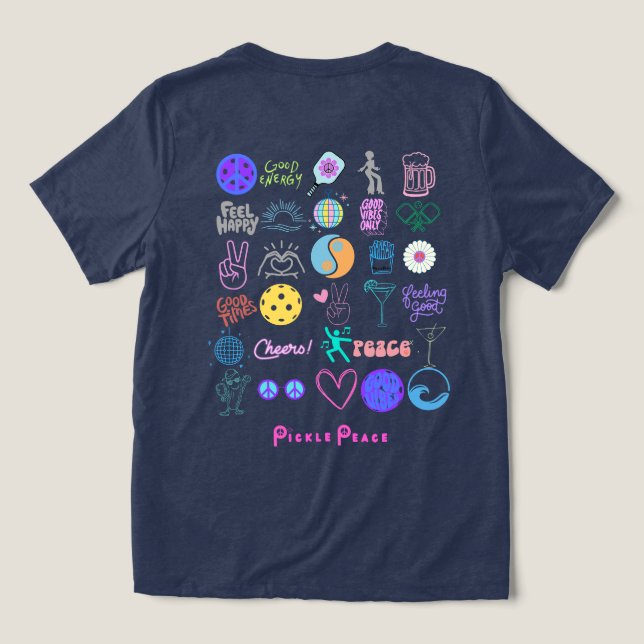 T-shirt En Tri-matière tout pickle calme (Design Verso)