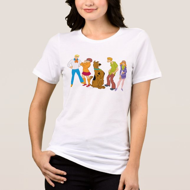 T-shirt En Tri-matière Toute la bande 15 Mystery Inc (Recto)
