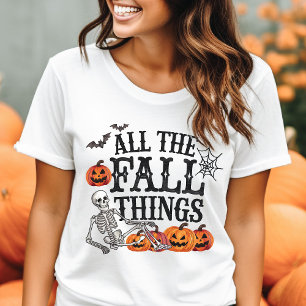 T-shirt En Tri-matière Toutes les Choses Mignonnes d'Automne Halloween Dr
