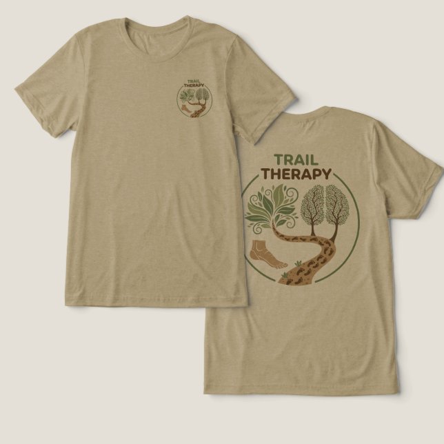 T-shirt En Tri-matière Trail Therapy – Mindful Hiking (Design Recto & Verso)