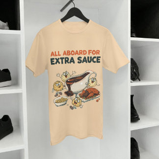 T-shirt En Tri-matière Train Gravy - Dîner d'action de grâces amusant Pun