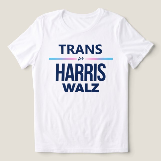 T-shirt En Tri-matière Trans pour Harris Walz (Design Recto)