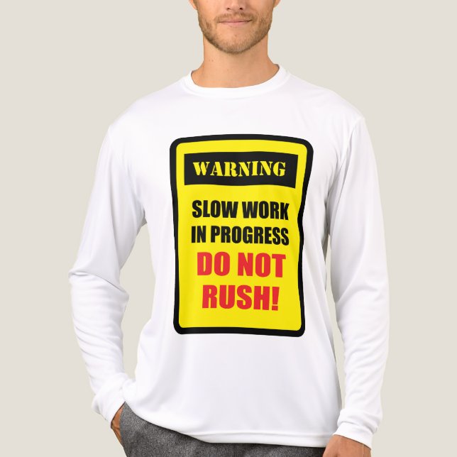 T-shirt En Tri-matière Travail Lent en Progrès (Recto)