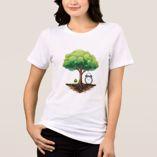 T-shirt En Tri-matière Tree of Time – Nature and Growth Illustration