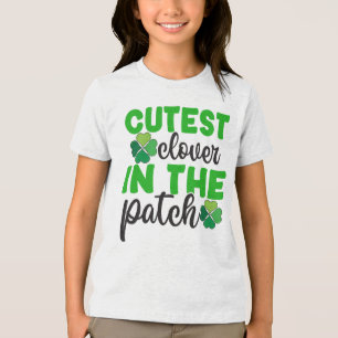 T-shirt En Tri-matière Trèfle le plus mignon du patch-61106