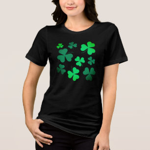 T-shirt En Tri-matière Trèfle Shamrock Vert Irlandais Printemps Jour de l
