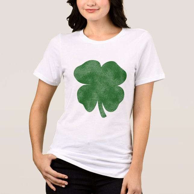T-shirt En Tri-matière Trèfle Vintage (Recto)