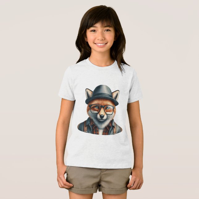 T-shirt En Tri-matière Trendy Fox Character (Recto plein)