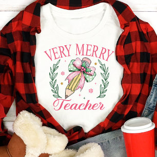 T-shirt En Tri-matière Très Joyeuse Professeur Coquette Noël